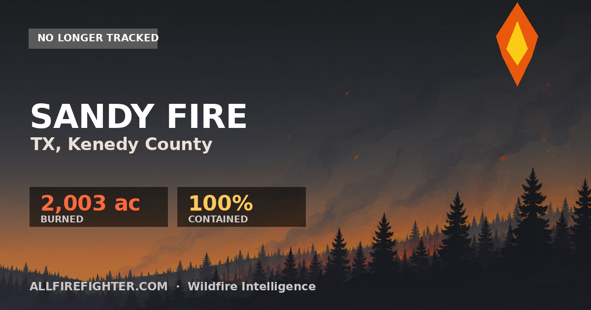 Sandy Fire Sandy Fire – Live Situation & Containment Update | AllFirefighter