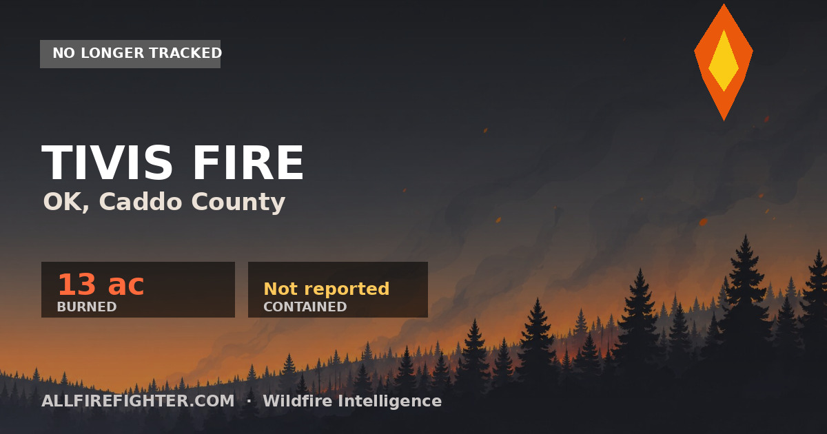 TIVIS Fire – Recorded Situation & Containment | AllFirefighter