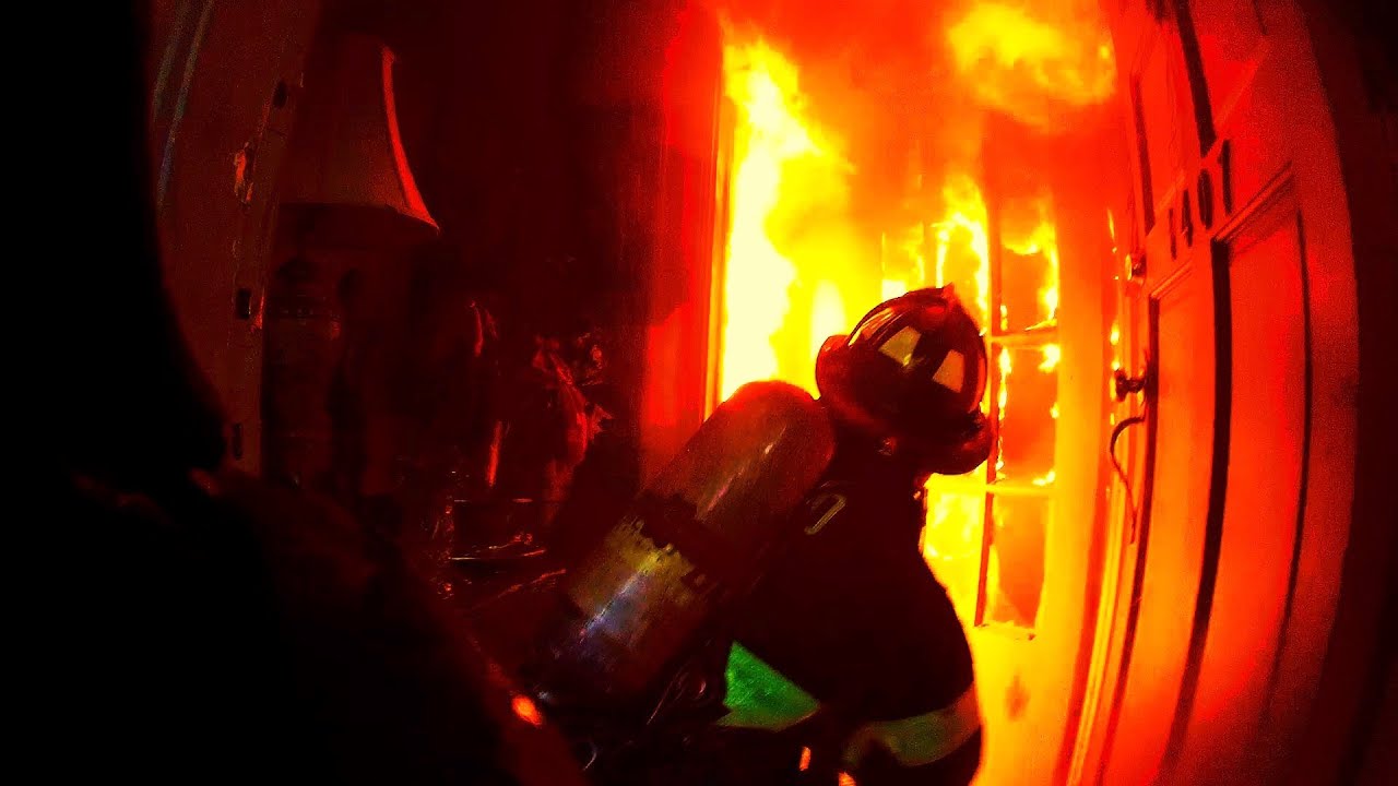 First Due Engine Responds to Residential Structure Fire: Uncut Footage