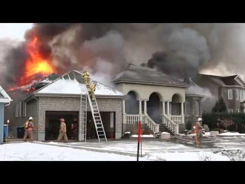 Firefighters Experience Ladder Fall During Residential Fire Response
