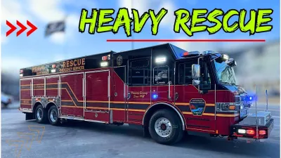 Firefighting video: Inside a Fully Equipped Heavy Rescue Fire Truck: Essential Tools and Operational Use