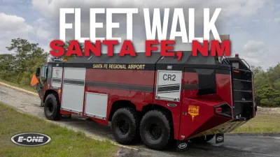 Walk Around of Santa Fe Fire Department's E-ONE TITAN ARFF 6x6