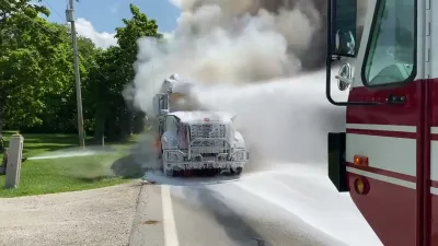 ARFF 28 Conducts Effective Suppression of Semi-Truck Fire in Lake Township, Ohio