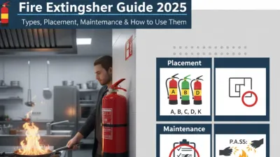 Fire Extinguisher Guide 2025: Types, Placement, Maintenance & How to Use Them