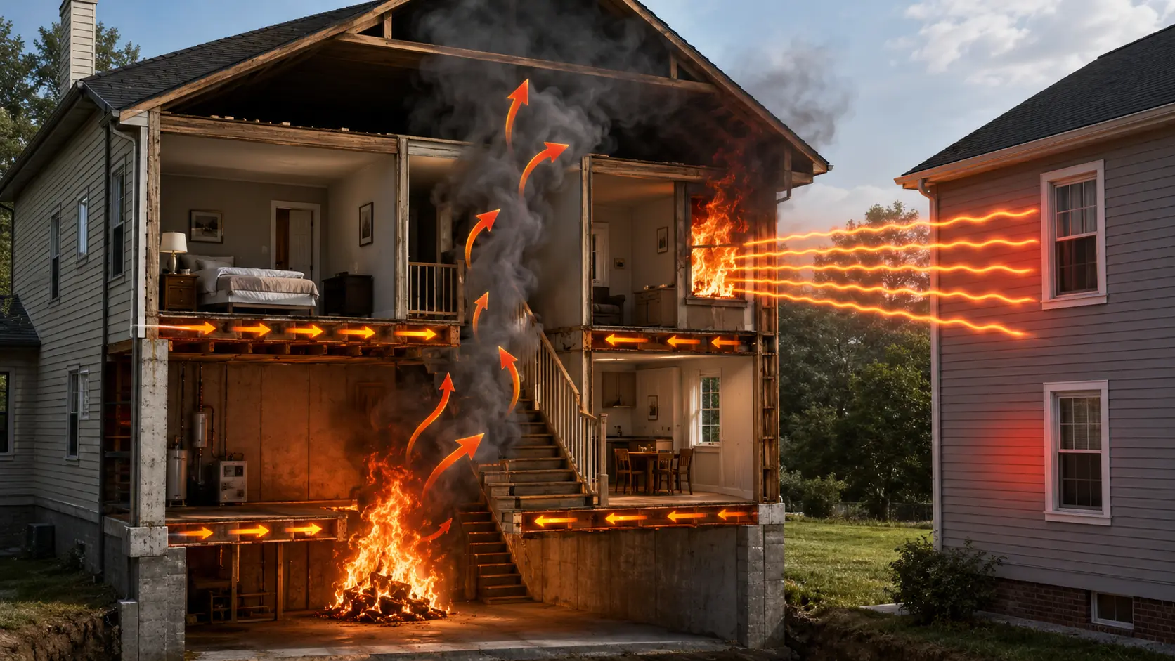 How Fire Transfers Heat — and Why That Determines Everything About How It Spreads