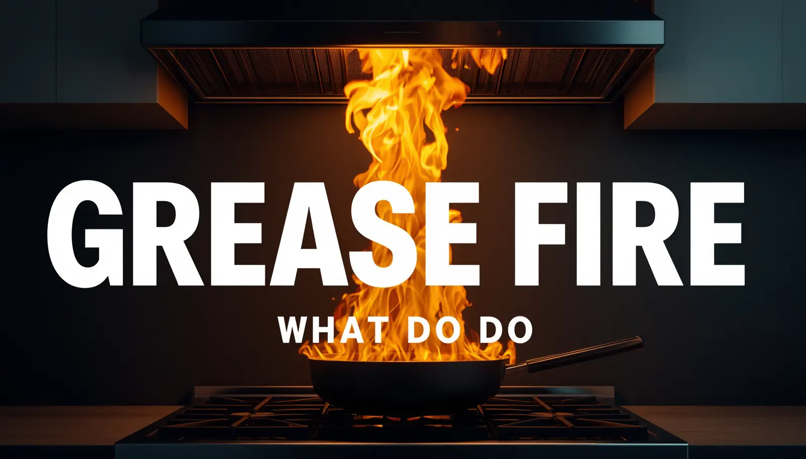 Grease Fire: What To Do, What NOT To Do, and Why Water Makes It Explode