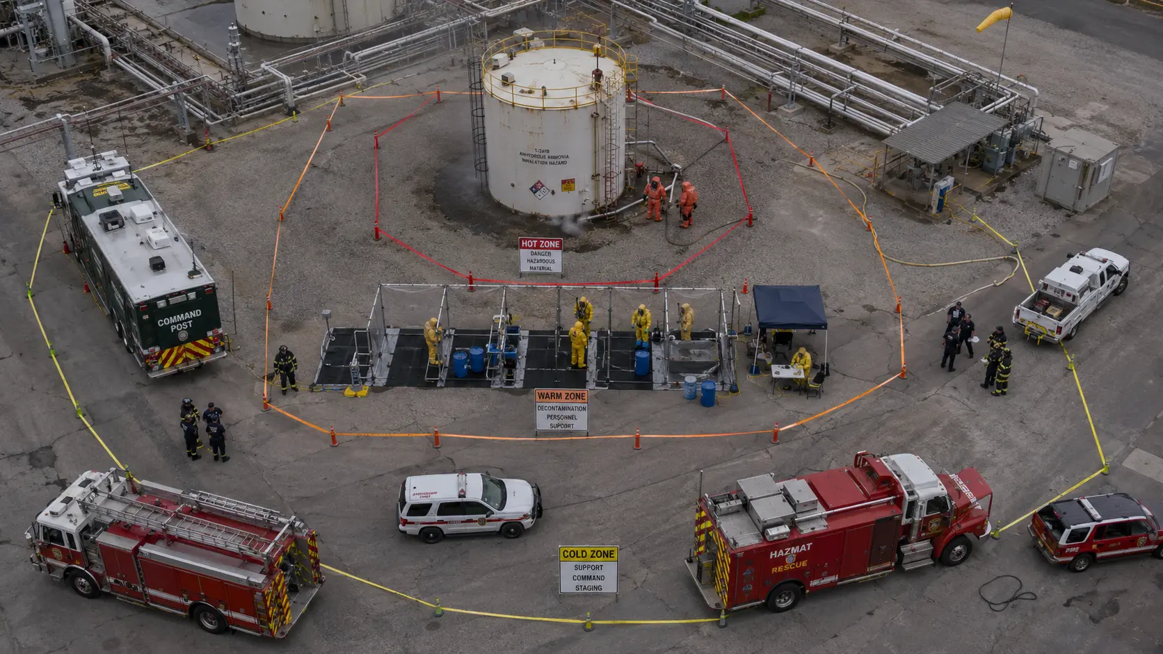 Hot Zone, Warm Zone, Cold Zone: How Hazmat Incident Command Is Structured
