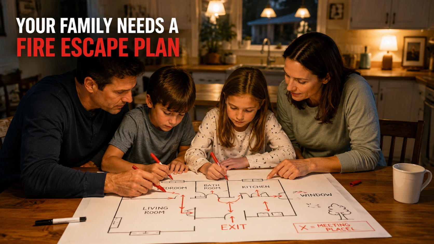 Home Fire Escape Plan: How to Build One That Works When You're Half Asleep and the Room Is Filling With Smoke