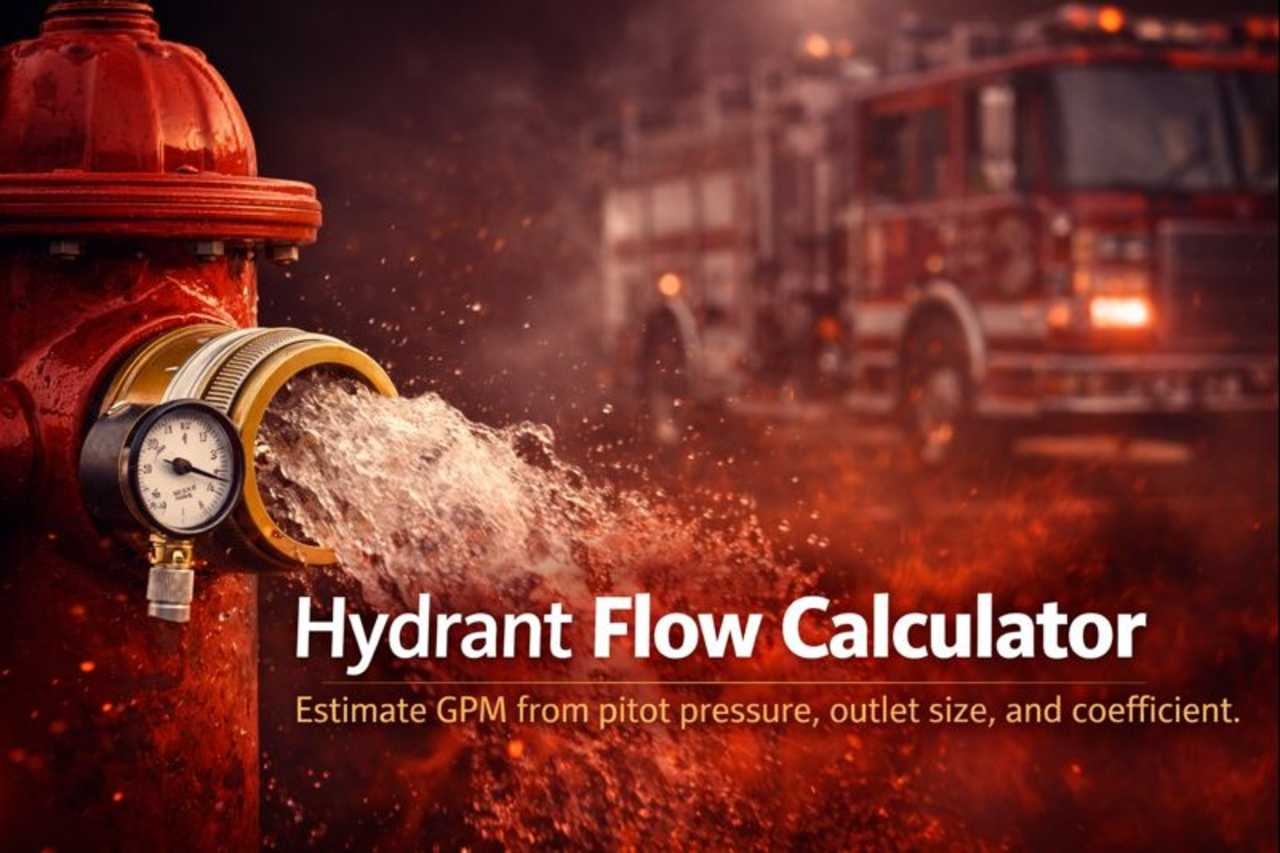 Hydrant Flow Calculator Guide – Pitot Steps, Example Flows, and Field Mistakes to Avoid hero image