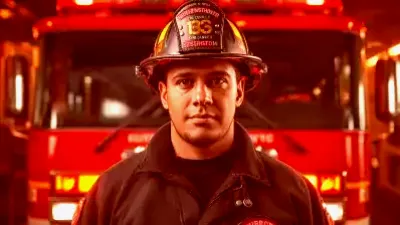 Firefighter in action, representing the tensions between LAFD and city leadership amid retaliation allegations.