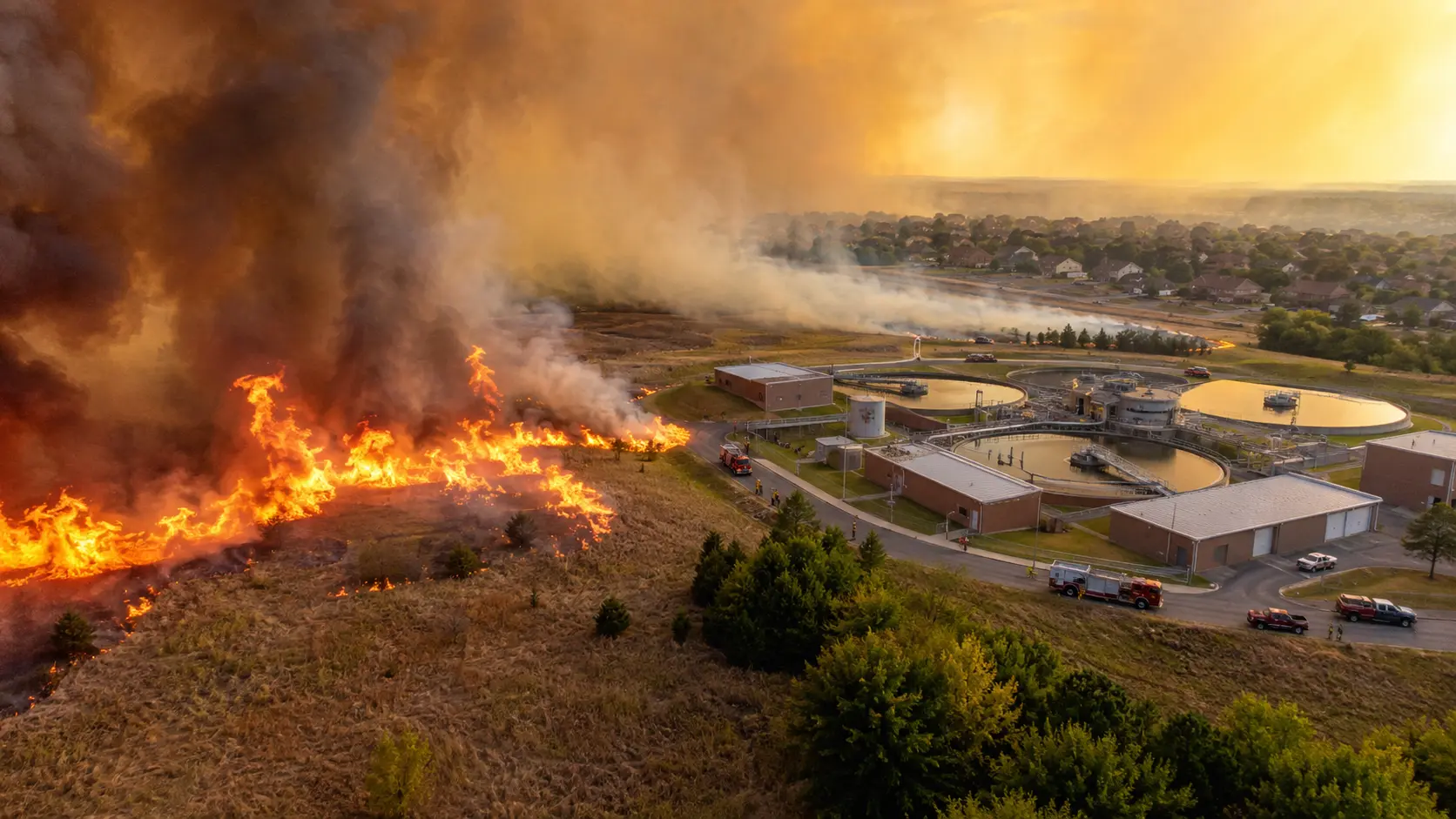 Norman, OK Wildfire Forces Evacuations Near Water Treatment Plant as Oklahoma Activates State EOC