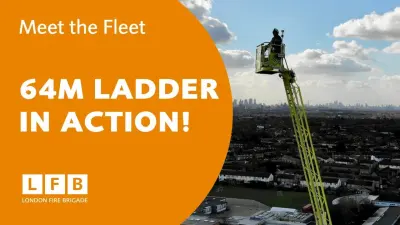64m Turntable Ladder Operational Overview | UK's Tallest Fire Ladder