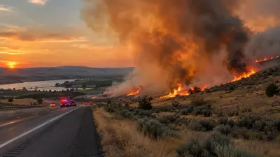 Second Street Fire: 1,150-Acre Wildfire Forces Evacuations Near Benton City, Washington