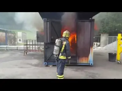 Firefighting video: Backdraft Training Techniques and Safety Procedures in Wales