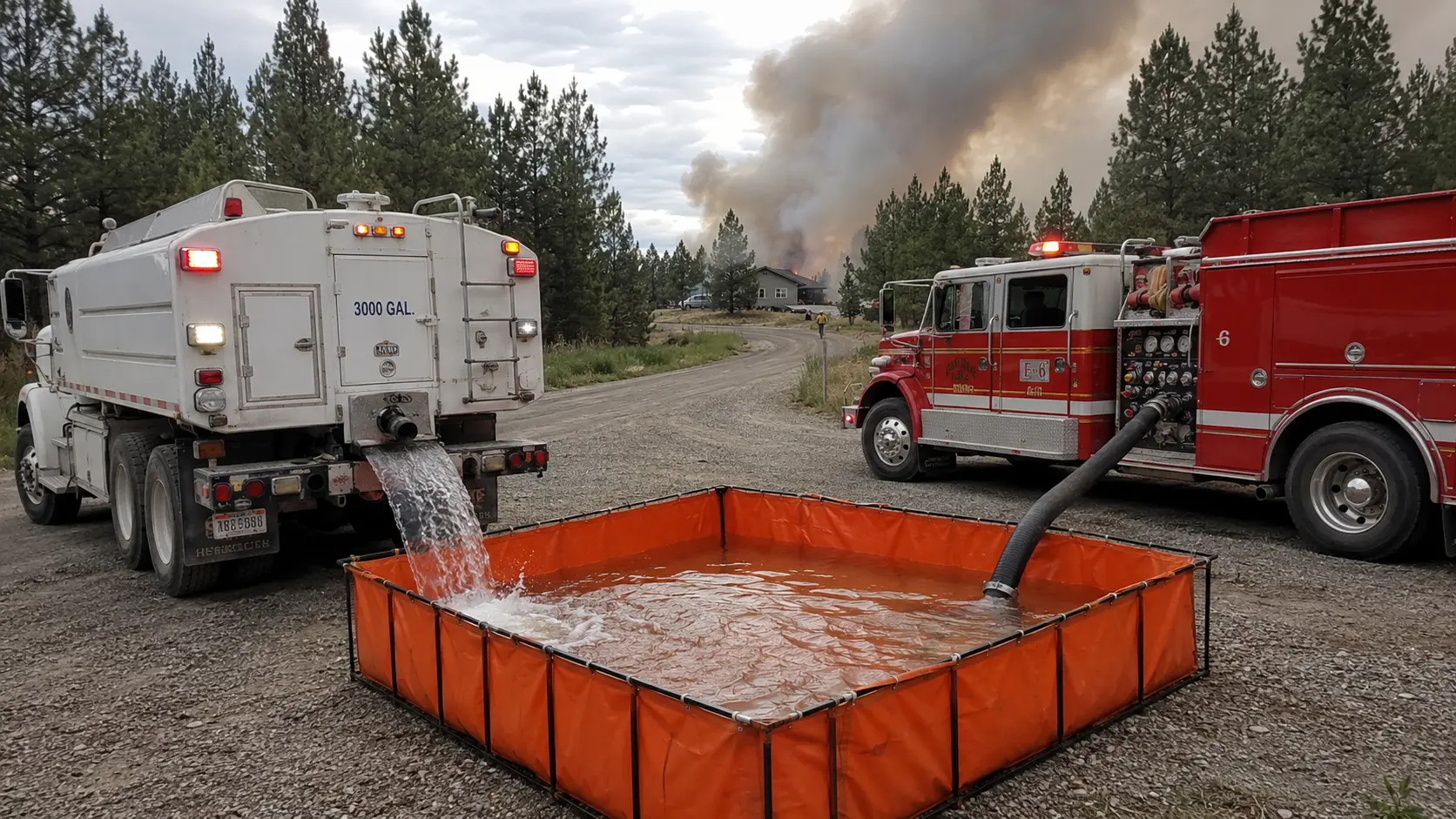Tanker Operations: How Rural Fire Departments Fight Fires Without Hydrants