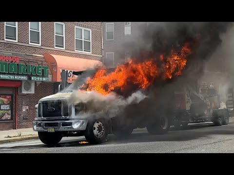 Passaic Fire Department Responds to Truck Fire on Gregory Avenue