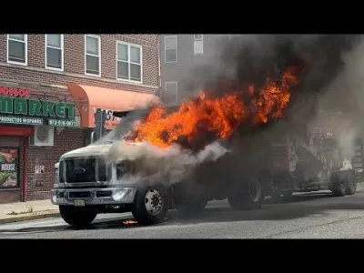 Passaic Fire Department Responds to Truck Fire on Gregory Avenue
