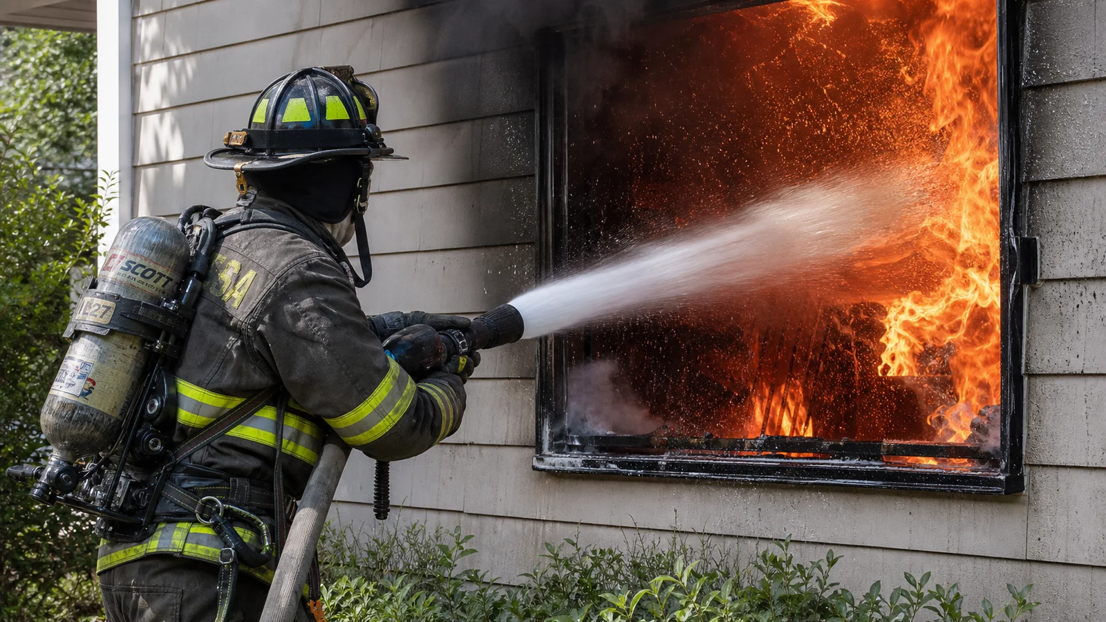 Transitional Fire Attack: When to Hit It from the Outside First