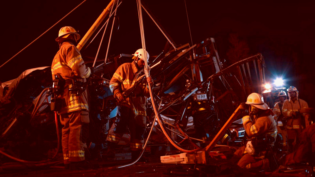 Tulsa firefighters successfully rescue a man trapped in a trench collapse during a challenging operation.