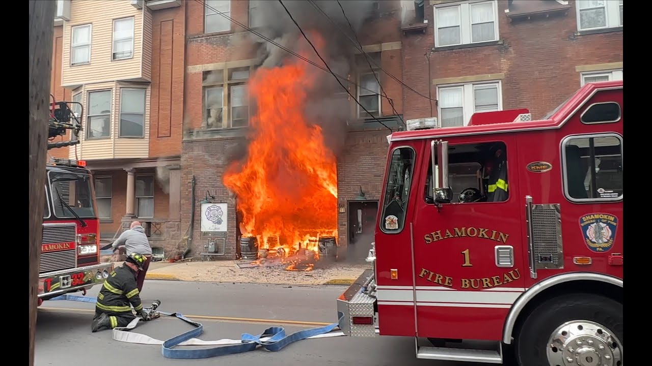 Shamokin Fire Bureau Responds to 2nd Alarm Commercial Fire